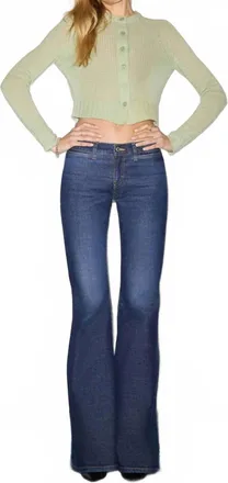 Re/Done Slim Cashmere Cardigan Top In Melon
