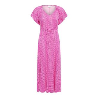Ichi Graphic Scallop - 9 - Dresses - Mujer - Rosa - 2XL
