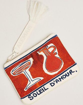 Alemais Soleil Damour Patch Zip Pouch