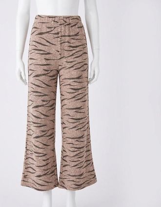 Z Supply Brinley Zebra Marled Pant In Brown