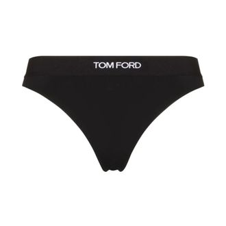 Tom Ford String met logoband - Dames - Onderbroek - Zwart - M - Ondergoed