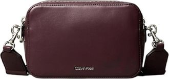 Calvin Klein Dubbele Band Camera Webbing Tas - Dames - Schoudertassen - Rood - ONE Size - Tassen