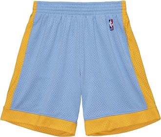 Mitchell & Ness NBA Swingman Los Angeles Lakers 2001-02 Shorts Light Blue Yellow SMSH1127-LAL01PPPCLBL