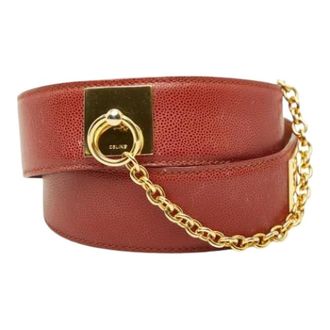 Celine Pre-owned Belts, female, Brown, Size: ONE SIZE Pre-owned Leather Belt