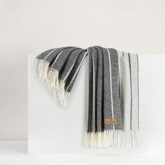 Lands Downunder Fiji Stripe Throw in Charcoal at Nordstrom