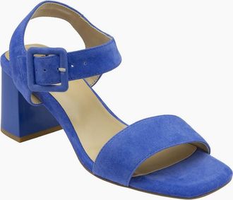 Lotus Womens Norah Womens Heeled Sandals - Cornflower Blue Sued - Size: 4