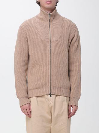Canali Wool and Cashmere Turtleneck Zip Cardigan