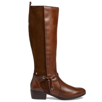 Pikolinos Daroca W1U-9561 Leather Womens Zip Up Boots - UK 7-7.5 - US 9-9.5 Women - EU 40 - Cuero - Size:UK 7-7.5