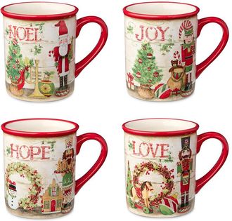 Certified International Nutcracker Parade Set Of 4 Mugs