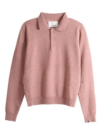 Extreme Cashmere knitted polo shirt - Pink