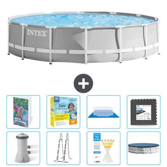 Intex Piscina Prism Frame Redonda - 427x107 Cm - 9-piezas S607