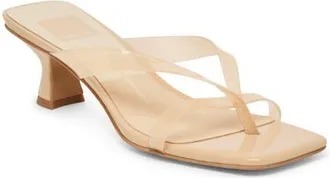 Dolce Vita Brevel Vinyl Translucent Strap Sandal in Praline Jelly at Nordstrom, Size 9.5
