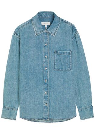 Rag & Bone Rag & Bone Connie Denim Shirt - Blue - S (UK8-10 / S)