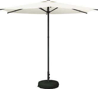 vidaXL Paraguas De Jard&iacute;n Con Base 270 X 270 Cm Poli&eacute;ster Rectangular Vidaxl
