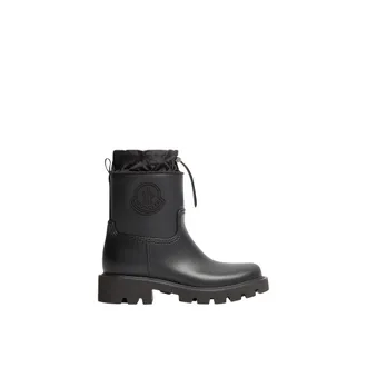 Moncler Moncler Kickstream Rain Boots, Women, Black, Size: 35