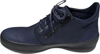 Wolky Fuse - Dames - Veterlaarzen - Blauw - 39 EU - Wol - Schoenen