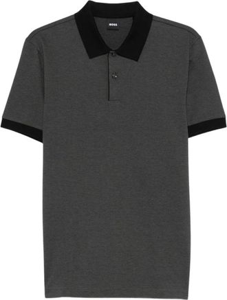 HUGO BOSS Parlay Polo - Heren - Polos - Grijs - S - Katoen - Tops