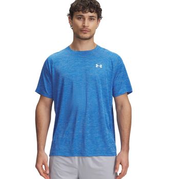 Under Armour Trainingsshirt UNDER ARMOUR UA TECH TEXTURED SS, Herren, Gr. XXL, weiss (blau atlantis,, wei&szlig;), Obermaterial: 100% Polyester, normal, Rundhals, Shirts