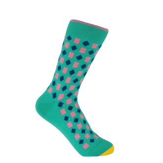 Peper Harow Diamonds Womens Socks - Teal