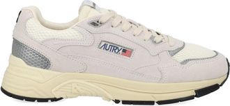 Autry Hyperway Layered Suede Cow Leather Sneakers