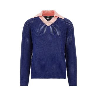 Fendi Openworked knit sweater Man 48