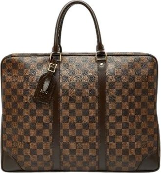 Louis Vuitton Pre-owned Handbags, female, Brown, Size: ONE SIZE Pre-owned Canvas Briefcase