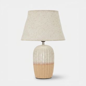 Mauro Ferretti Lampada Da Tavolo In Ceramica E Poliestere Tiered Peach Poise