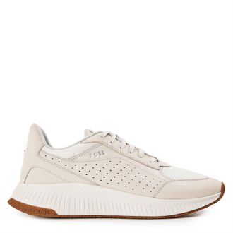 HUGO BOSS Mens Ttnm Evo Chunky Trainers in Natural - Size UK 11