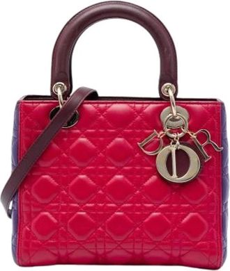 Dior Pre-owned Lady Dior - Dames - Vintage Handtas - Rood - ONE Size - Leer - Vintage