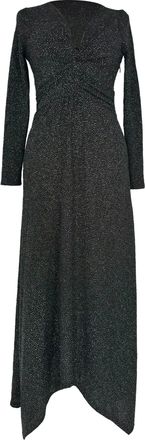 BA&SH Ba & sh Brady Midi Dress in Black Polyamide