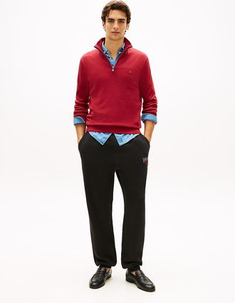 Tommy Hilfiger Mens Embroidered Logo Sweatpant - Black - XL