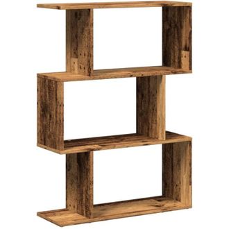 vidaXL vidaXL Libreria Divisorio 3Ripiani Legno Antico 70x24x97 cm Truciolato