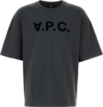 A.P.C. Graphite Cotton Oversize T Shirt