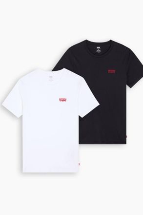 Levi's Camiseta gr&aacute;fica de cuello redondo: paquete de 2 - Hombre - 2XL - Negro / Caviar