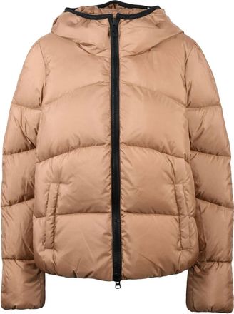 Peuterey Yellow Carena Hooded Quilted Down Jacket