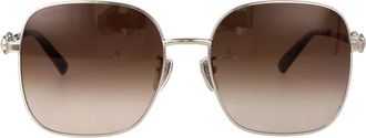 Gucci Sunglasses, female, Gray, Size: 58 MM Gg2053S Square Frame Sunglasses