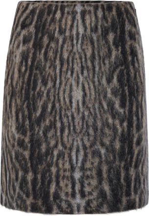 Marc Cain Ozelot Mini Rok - Dames - Korte rokken - Veelkleurig - L - Rokken