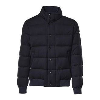 Fay Bomber in piuma - - Jackets - Uomo - Blu - M