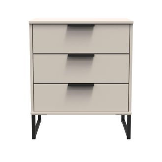 Welcome Furniture Havana Ready Assembled Midi Sideboard with 3 Drawers - Kashmir Matt - Welcome Furniture | TJ Hughes