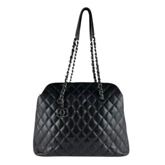 Chanel Pre-owned Shoulder Bags, female, Black, Size: ONE SIZE Pre-owned Vintage Shoulder Tote