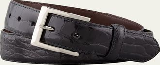 W. Kleinberg Glazed Alligator Belt