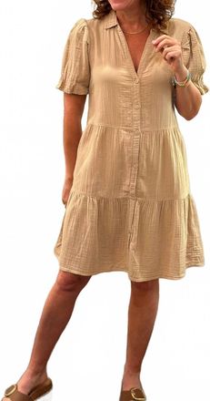 Dylan Parker Dress In Khaki