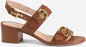 AGL Lala Straps Sandal with Buckles in Brandy Nappa at Nordstrom, Size 39.5