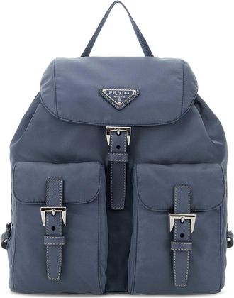 Prada Cerulean Blue Re Nylon Small Backpack
