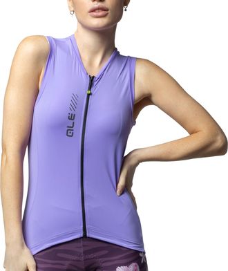 Alé Alé Cycling Womens Pragma Colour Block Sleeveless Short Sleeve Jersey, Lilac, S
