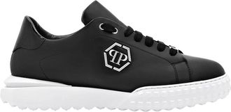 Philipp Plein Lo-Top Sneakers - unisex - Sneakers - Zwart - 36 EU - Leer - Schoenen