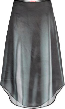 Diesel Gonna O-Tavy con stampa - Grigio