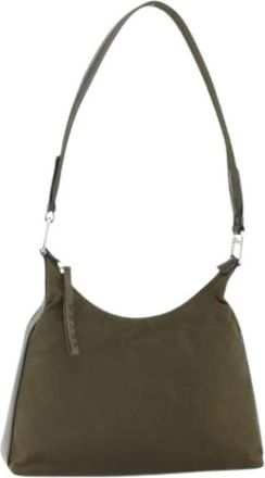 Prada Pre-owned Vintage Nylon Schoudertas - Dames - Vintage Schoudertas - Groen - ONE Size - Nylon - Vintage