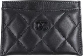 Chanel Pre-owned Leren Portemonnee - Dames - Vintage Accessoires - Zwart - ONE Size - Leer - Vintage