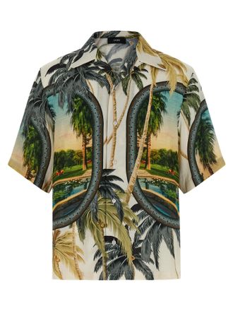 Amiri Mens Paradise Bowling Shirt